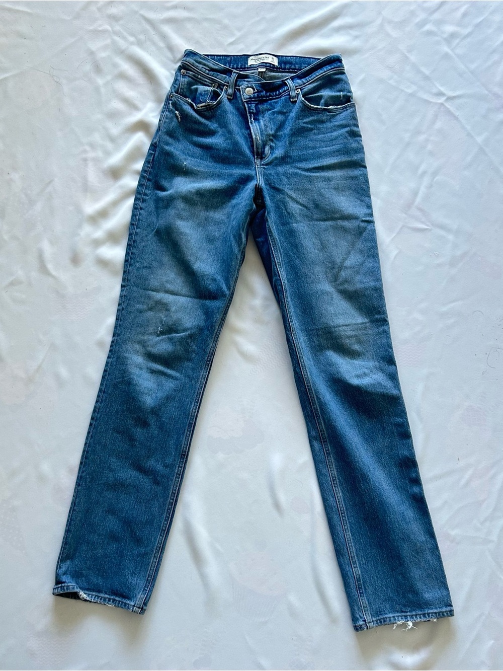 Abercrombie & Fitch 27 / 4L 90s Straight Ultra High Rise Jeans Denim Curve Love